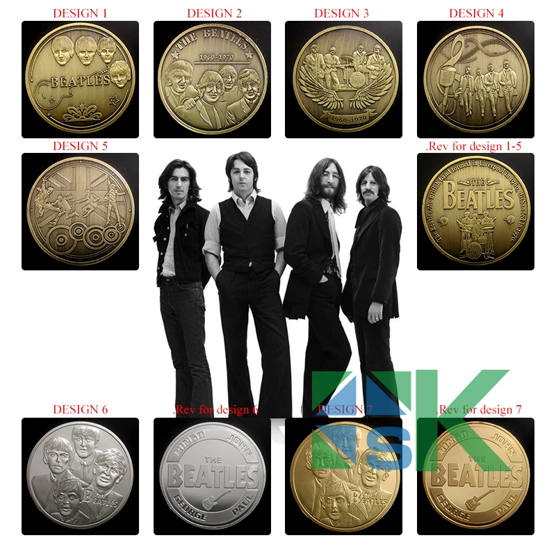 7 шт./лот Бесплатная Доставка ВЕЛИКОБРИТАНИИ Известный Music Star Beatles Сувенирная