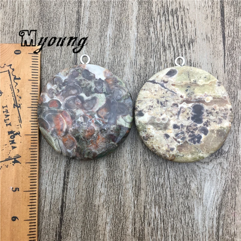 Круглые коричневые Подвески Crazy agats Slice подвески из натурального камня для