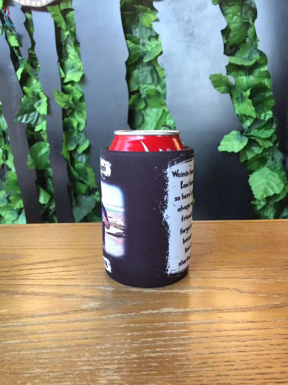 250pcs/lot Stubby Holders Custom With Customer Design/Logo Print Neoprene Beer Cooler Can For Wine Foods And Bottle | Багаж и сумки
