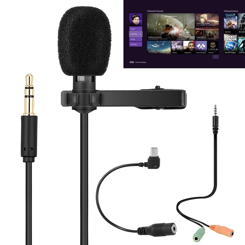 R955 3 5 мм разъем микрофон Speeching микроконденсатор клип на Solapa Lavalier Mic кабель для IPHONE