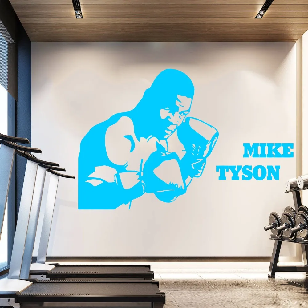 85X130 Большой размер майка Tyson Боксерский Поединок Спорт Съемная настенная декоративная переводная Наклейка украшения для детской/Мальчики KW-326