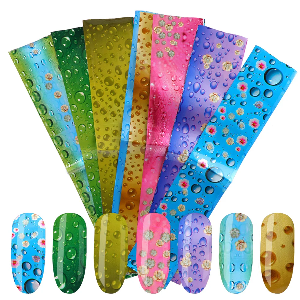16 шт. набор фольги для ногтей в виде капли|Стикеры и наклейки| |
