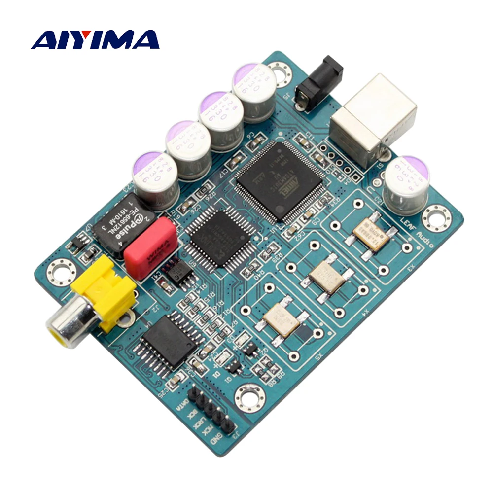 AIYIMA Amanero Usb цифровой интерфейс IIS ATSAM3U1C XC2C64A WM8805 ЦАП Декодер плата коаксиальный ies DSD