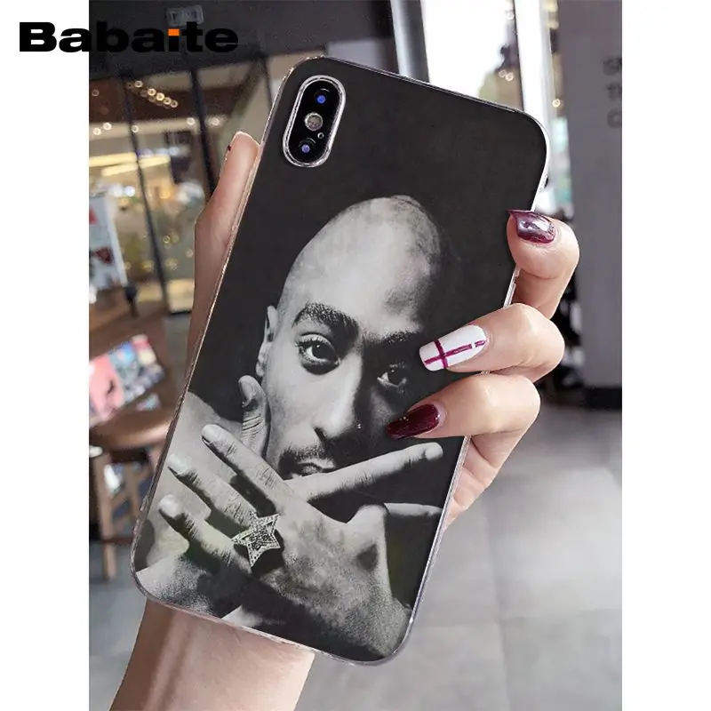 Babaite 2Pac для телефона с изображением Тупака Амару Шакура Makaveli Дизайн Тонкий чехол