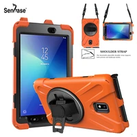 shockproof kids safe pc silicon hybrid stand tablet cover for samsung galaxy tab active 2 t390 t395 case with shoulder strap