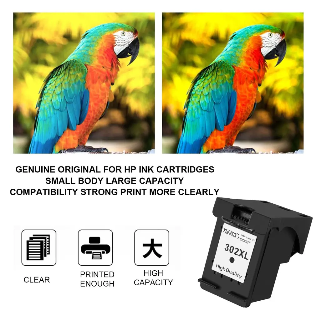 XUANMO чернильный картридж для инъекций Замена Hp302 Hpenvy4520 Officejet 4650 2131 2132 серии |