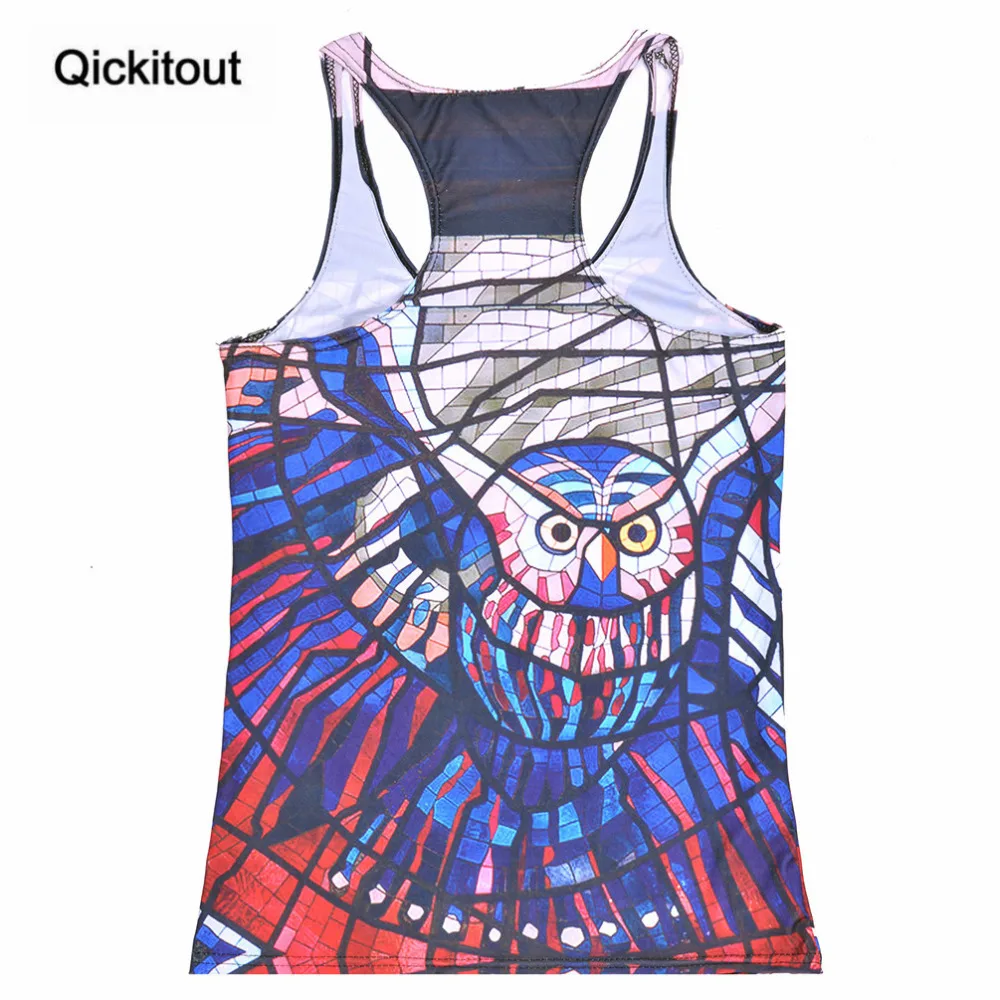Женская блузка без рукавов Qickitout летняя повседневная безрукавка с цифровым