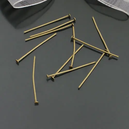 

(4764)50g Length 16MM to 28MM Iron Flat Pins Needles Connect Beads Pins More color can picked Diy Jewelry Findings Accessories