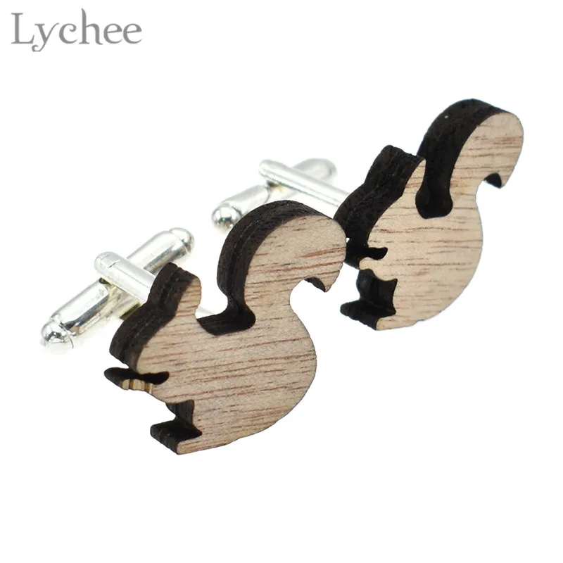 Lychee 1 пара Запонки в форме животных из мультфильма милые запонки унисекс сердца d