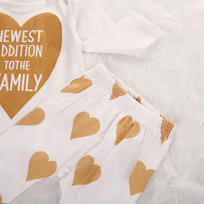 Autumn Newborn Infant Baby Boy Girls Romper Pants Leggings Outfits Set Children Clothes | Детская одежда и обувь