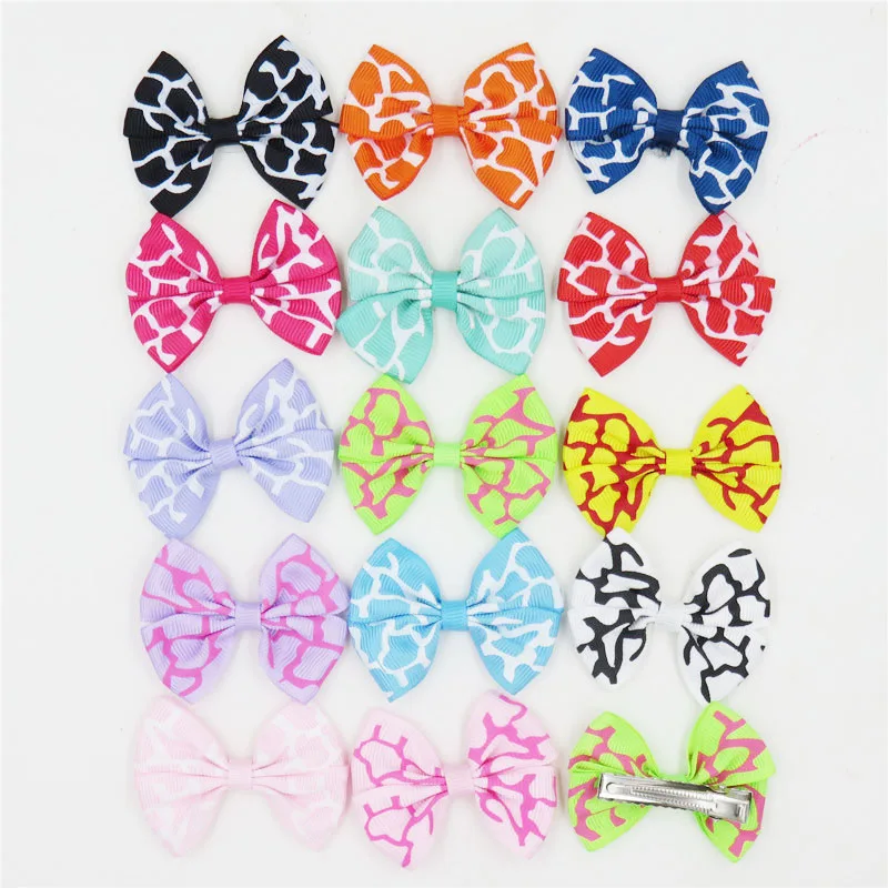 10PCS/LOT Novelty Wave Clip And Elastic Hair Bands Toys For Girls Handmade Ribbon Bow Scrunchy Kids Accessories Women |