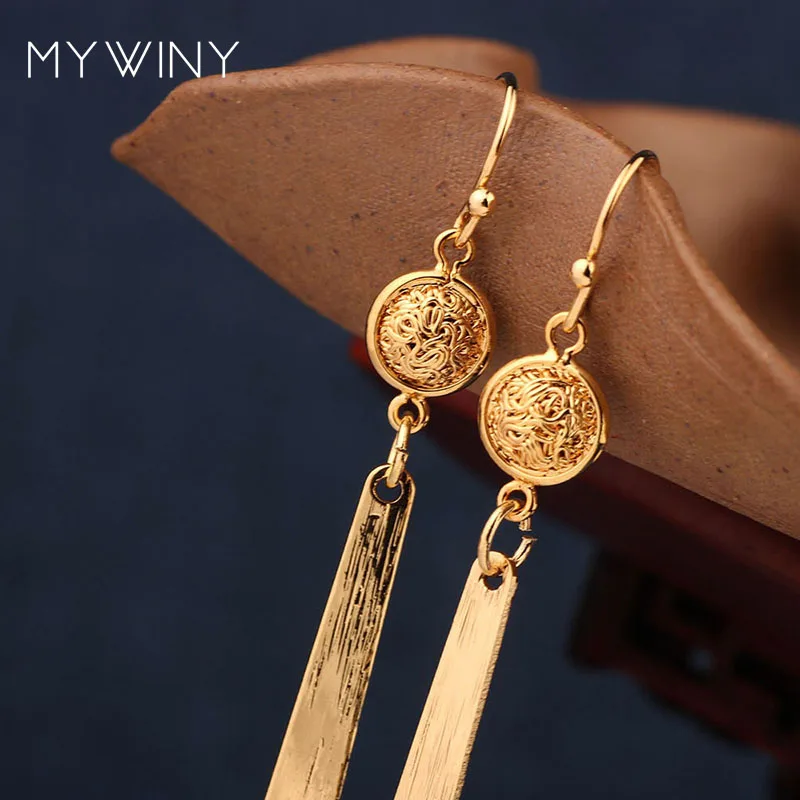 MYWINY новые модные медные пряжки ювелирные изделия Длинные металлические простые