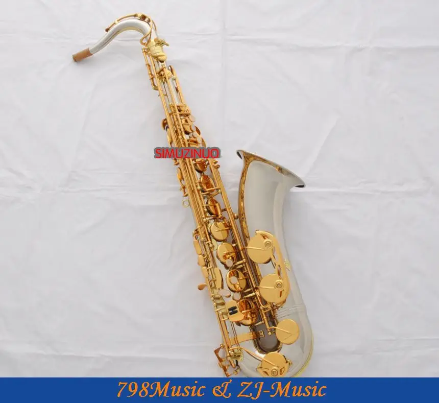 

Профессиональный новый тенор для тела Cupronickel Sax Bb-Ключи Саксофон высокий F # с фотоэлементами