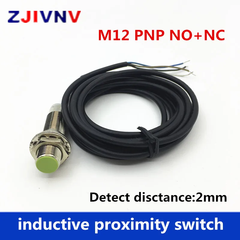 1 шт. M12 flush PNP NO + NC DC 4 провода индуктивный датчик приближения нормально открытый и