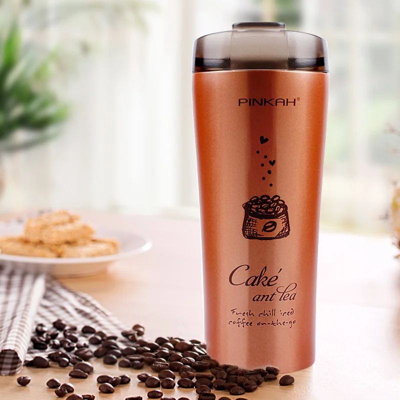 Pinka портативные автомобильные термокружки для кофе из нержавеющей стали уличная