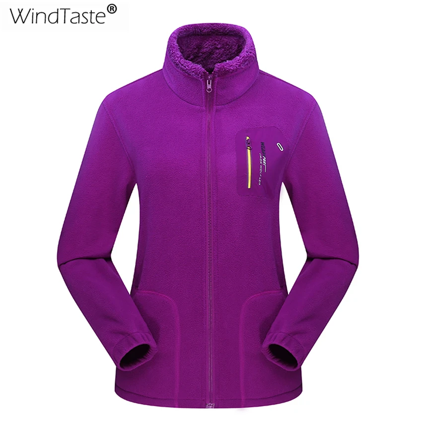 WindTaste мужские и женские Зимние флисовые куртки для пеших прогулок спорта на