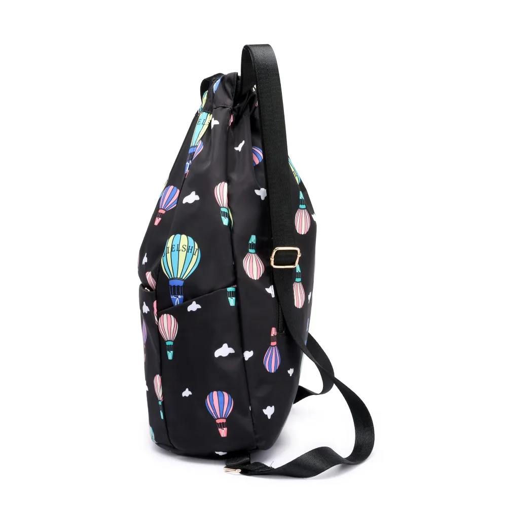 JielangShi Drawstring Backpack Simple Large Capacity Print Double Shoulder Lightweight Sports Fitness Bag | Багаж и сумки