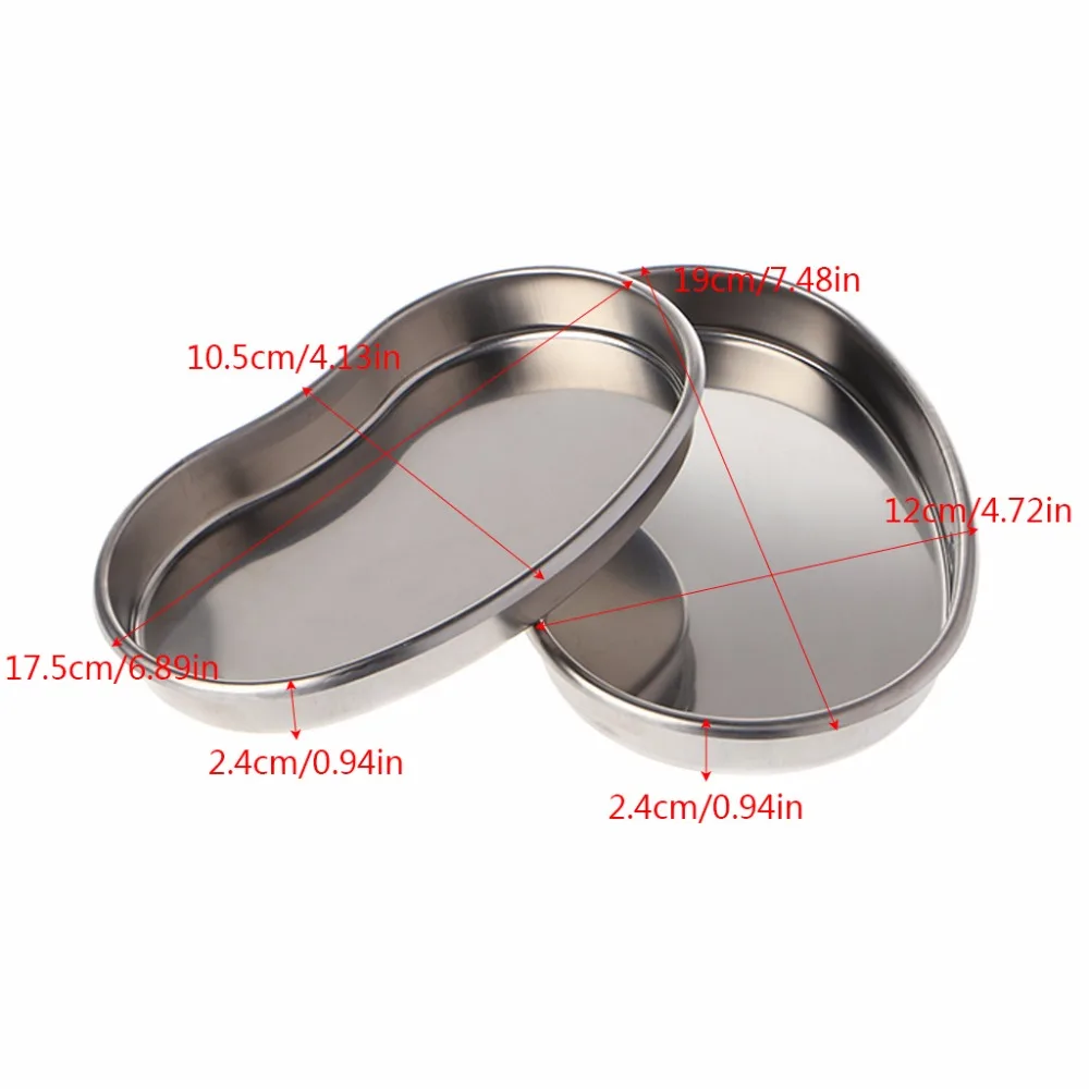 

Poseida New Stainless Steel Medical Bending Tray Plate Tool For Eyebrow Lip Tattoo 2 Size S/M