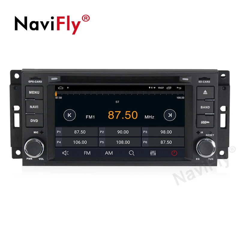 NaviFly Android9.1 HD экран Зеркало Ссылка автомобиля аудио gps dvd плеер для Jeep Cherokee 2009 2008 2010