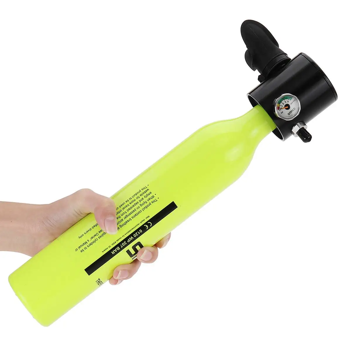 Green Tank Set SMACO аксессуары для подводного дыхания/набор 0.5L оборудование для дайвинга мини баллон для подводного плавания сумка для насоса с кислородным резервуаром - Цвет: Green Tank Set