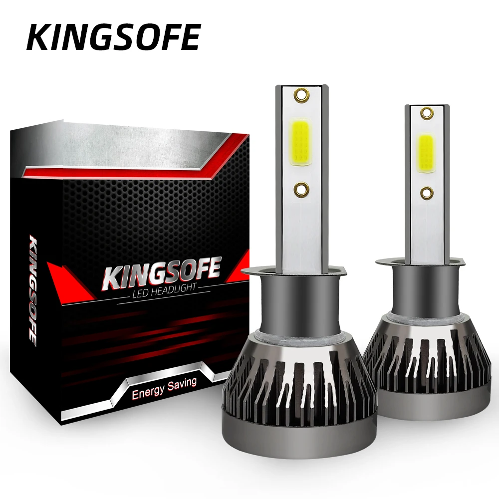 Kingsofe 2xled H4 H7 H1 H11 9006 9005 9012 Автомобильные светодиодные фары 360 градусов фары освещения комплект для переоборудования COB лампа 90 Вт 12000LM