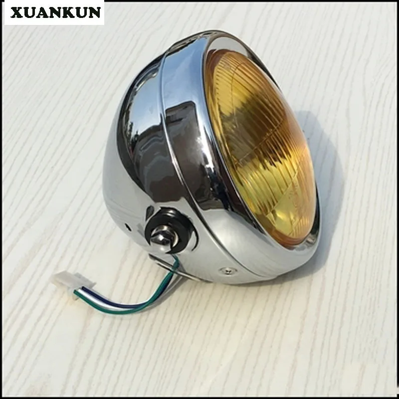 Винтажный мотоциклетный поплавок xuankun винтажный для кафе GN CG передняя фара с
