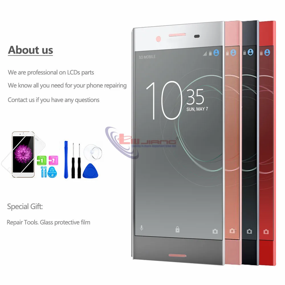 Оригинальный дисплей 5 дюйма для SONY Xperia XZP ЖК с сенсорным экраном и дигитайзером в
