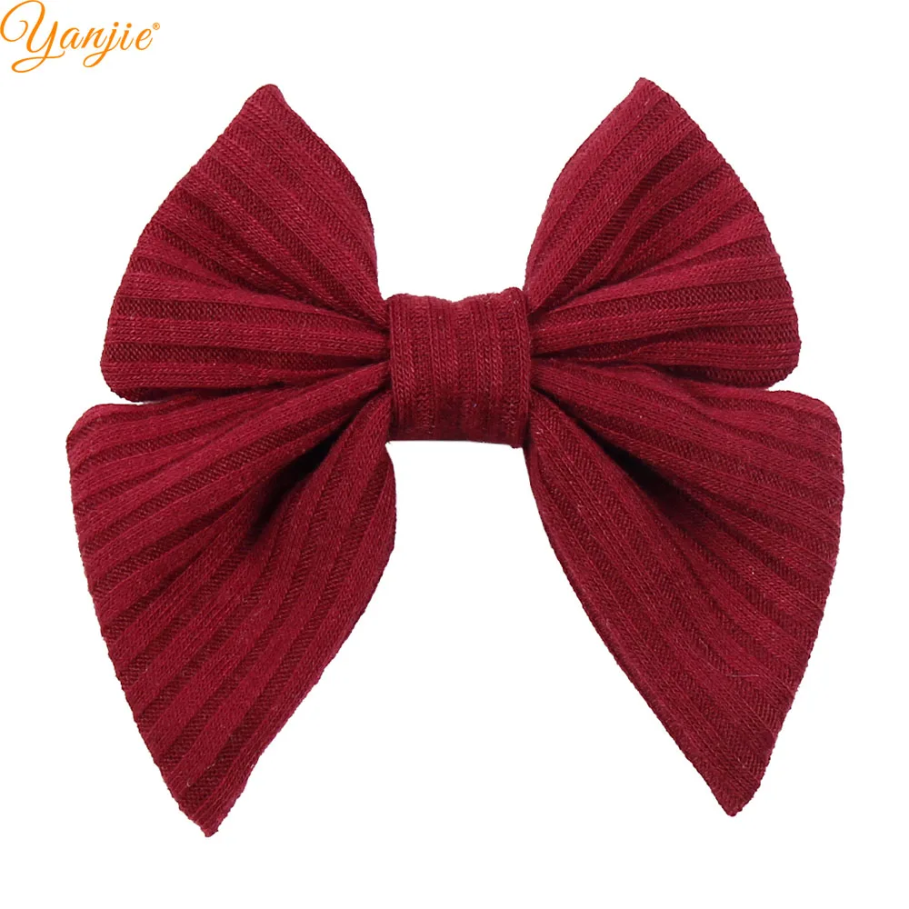 burgundy 12 шт./лот, новинка, 3 дюйма, для девочек, моряки, банты для волос, Весна, милая заколка для волос, заколки для волос для детей, головной убор, аксессуары для волос, сделай сам - Цвет: burgundy