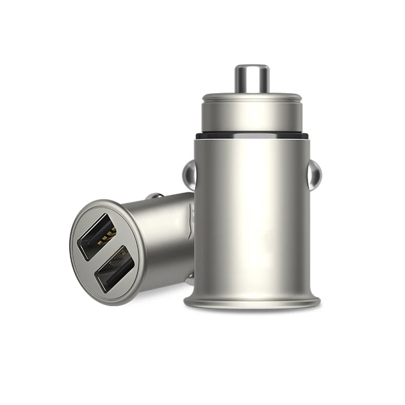 4.8A автомобильное зарядное устройство адаптер металлический двойной USB