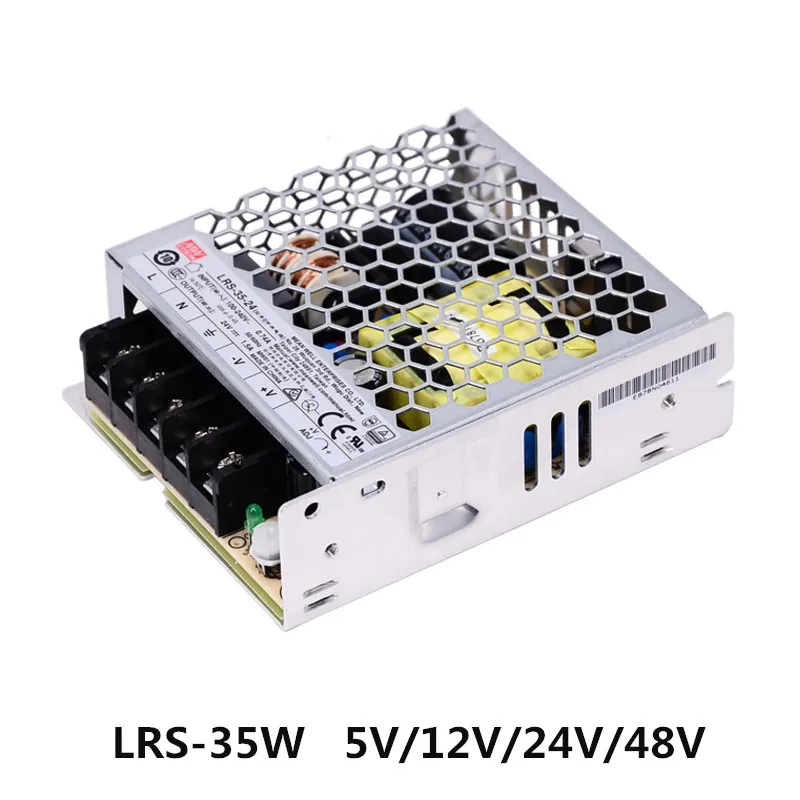 Источник питания MEANWELL LRS 35 5 в 12 В 24 48 meanwell Вт с одним выходом импульсный источник