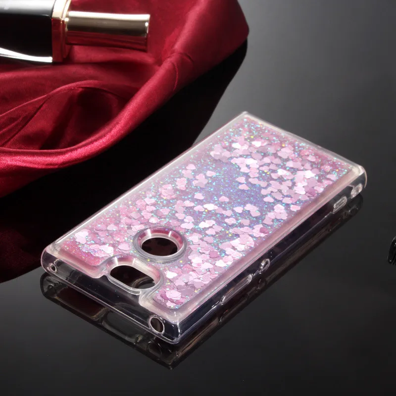 For Fundas Sony Xperia XA2 Case Cover Soft Liquid Glitter Silicone TPU Phone Coque | Мобильные телефоны и аксессуары