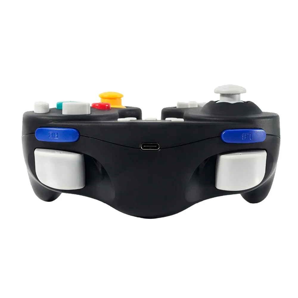 EXLENE Bluetooth беспроводной контроллер Gamecube для nintendo Switch, перезаряжаемый, управление движением/гул/турбо, черный