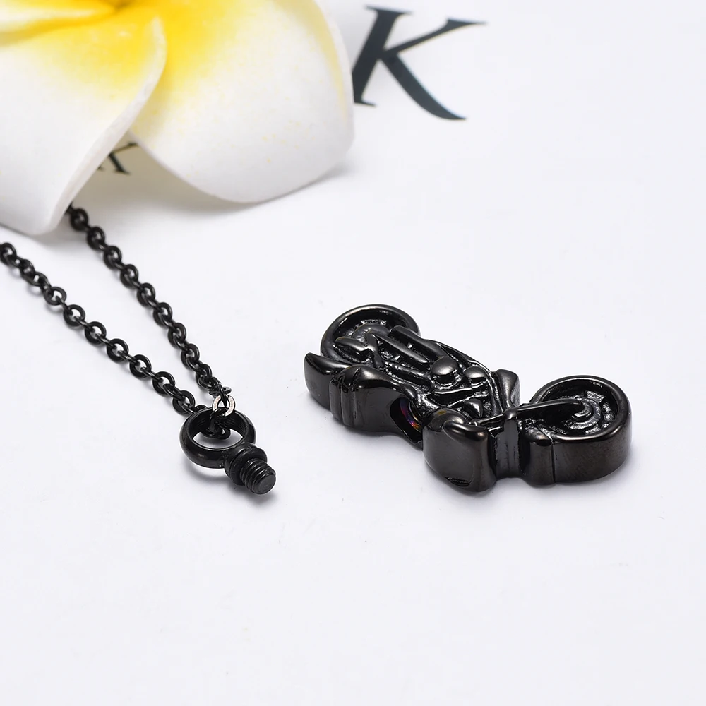 IJD8605 мотоциклетное ожерелье для кремации из нержавеющей стали Keepsake держатель