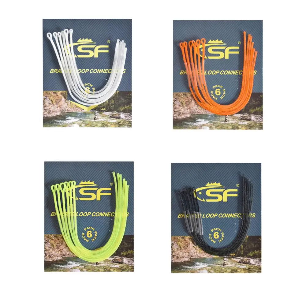 Рыболовная плетеная петля SF высокопрочная для ловли нахлыстом 6 шт.|Рыболовные