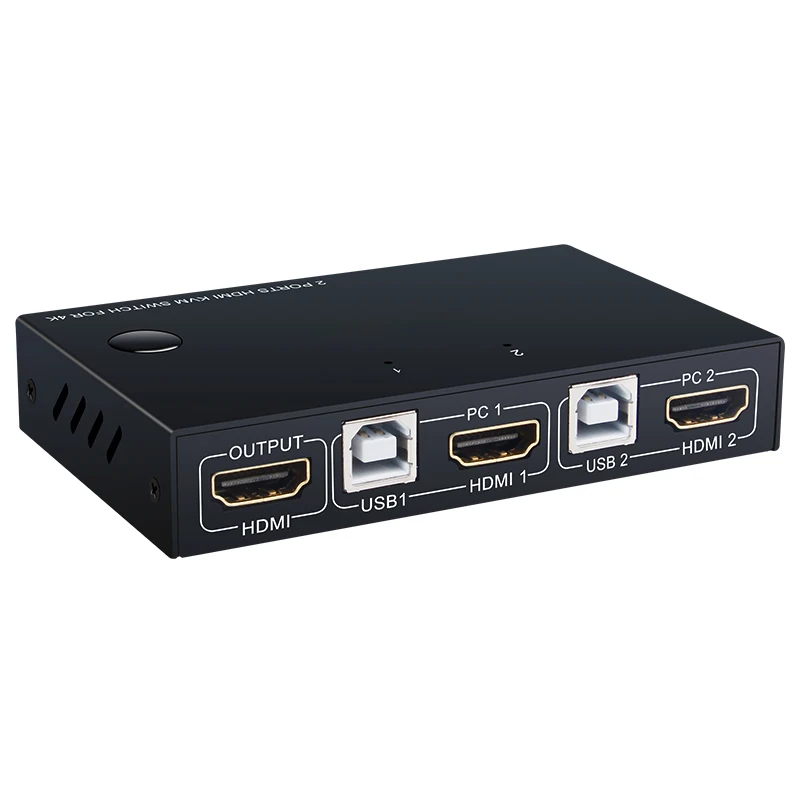 HDMI KVM переключатель 2 порта в 1 выход 4 к 60 Гц портовый hdmi Кабельный коммутатор kvm с
