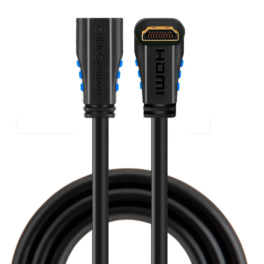 HDMI Удлинительный кабель с углом вверх 270 градусов 4K (60Hz) 2 0 папа к женскому кабелю 3D