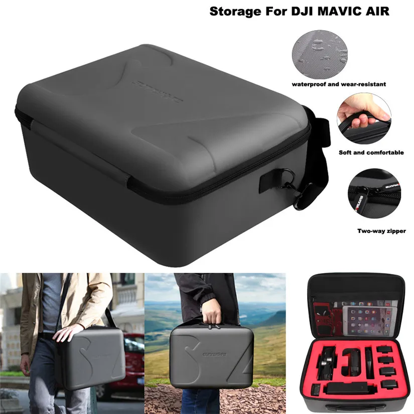 HIPERDEAL водонепроницаемый сумка защитный чехол коробка с ремешком для DJI MAVIC 2/PRO/AIR/Spark Pu+ EVA Жесткий Высокое качество# M - Цвет: for MAVIC AIR