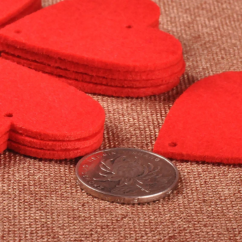 16 шт./пакет нетканые сердце занавес свадебный номер партии украшение Творческий