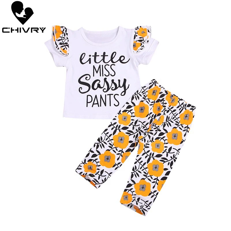 2 шт. футболка с коротким рукавом и круглым вырезом длинные брюки | Мать ребенок