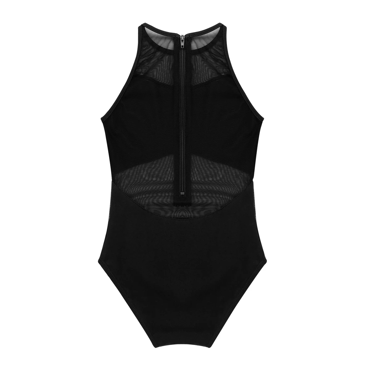 iEFiEL Kids Girls Dance Dress Gymnastics Leotard Ballet Costume Sleeveless Mesh Back Zipper Closure Leotards for Ballerina | Детская