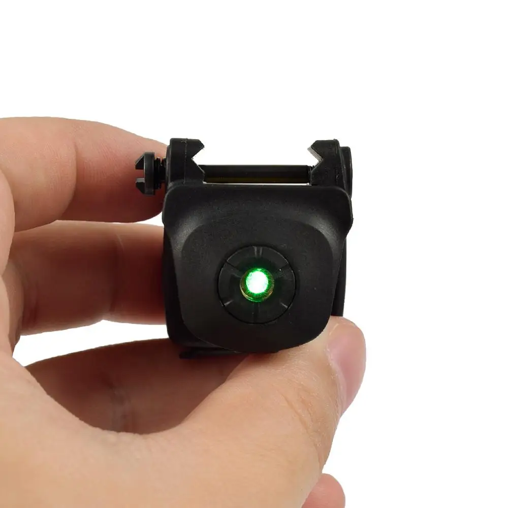 Пистолет миниатюрный с зарядкой от USB красный/зеленый лазер Тактическое Военное