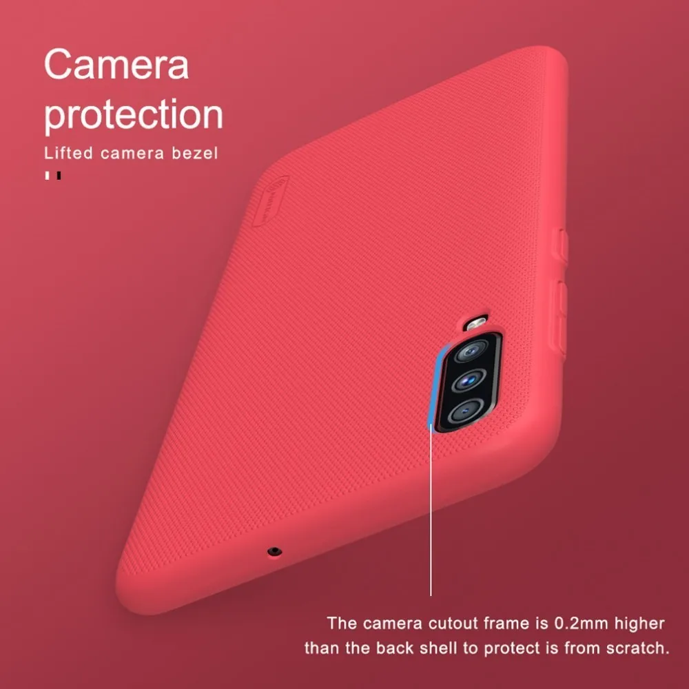 Чехол Nillkin для Samsung Galaxy A70 жесткий матовый защитный чехол из поликарбоната задняя