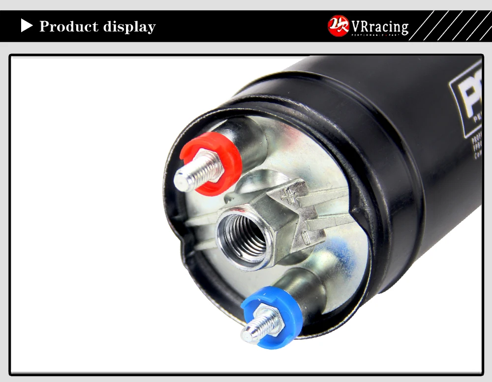 VRracing- PQY 380LPH встроенный внешний топливный насос 10AN на входе+ проверка Vavle 8AN на выходе фитинги E85 совместимый 044 стиль топливный насос