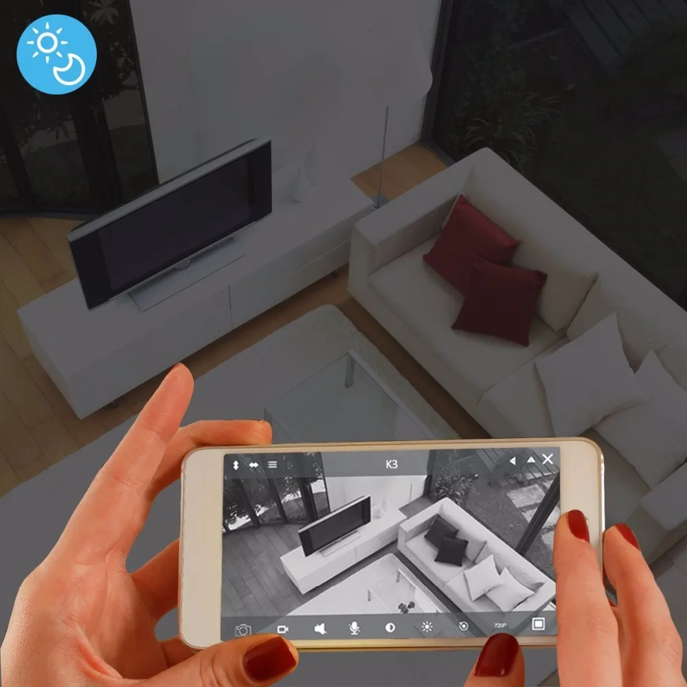 Kruiqi 1080P IP камера Wi Fi двухсторонняя Интерком инфракрасная 360 градусов рыбий глаз в
