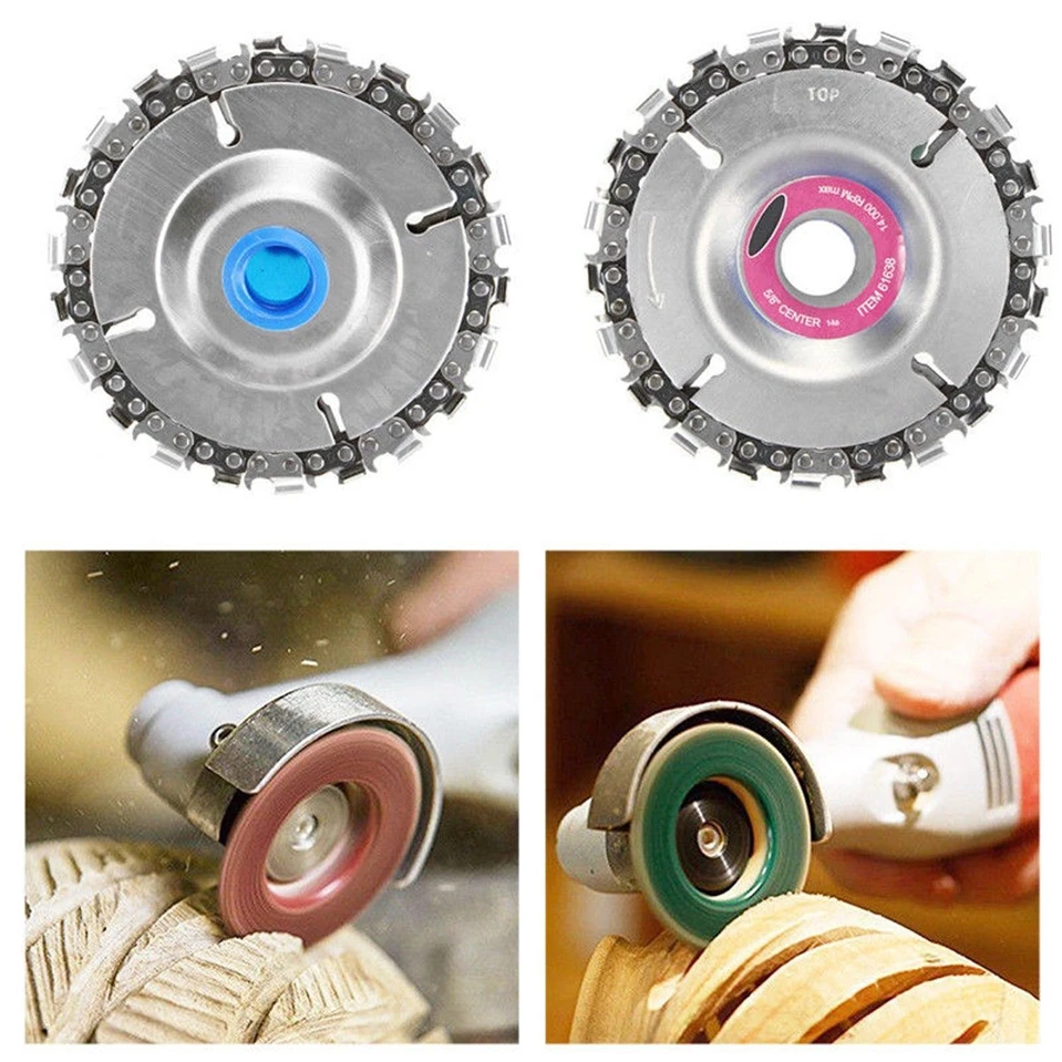 

Woodworking Chain Plate Angle Grinding Chain Wheel Wood Carving Disc for Angle Grinder