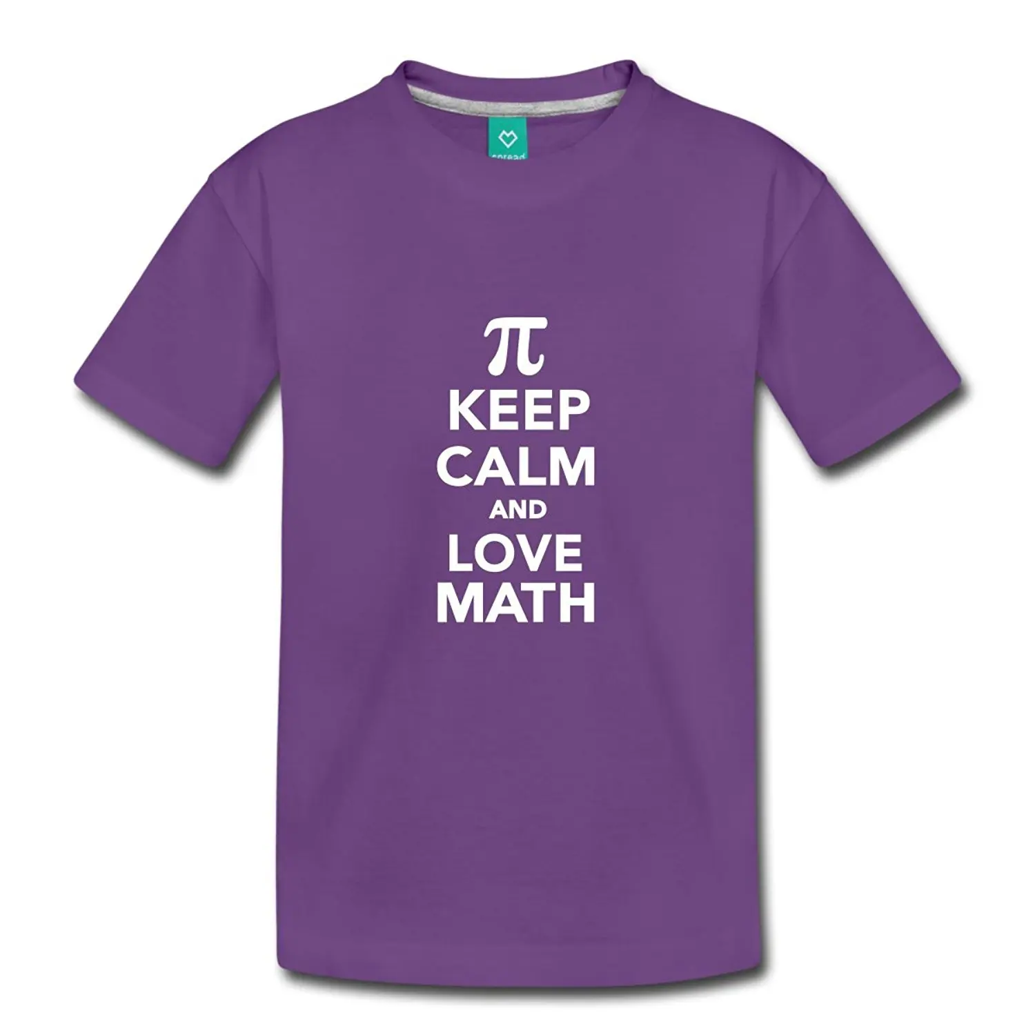 Мужская футболка премиум класса Keep Calm and Love Math с коротким рукавом недорогая