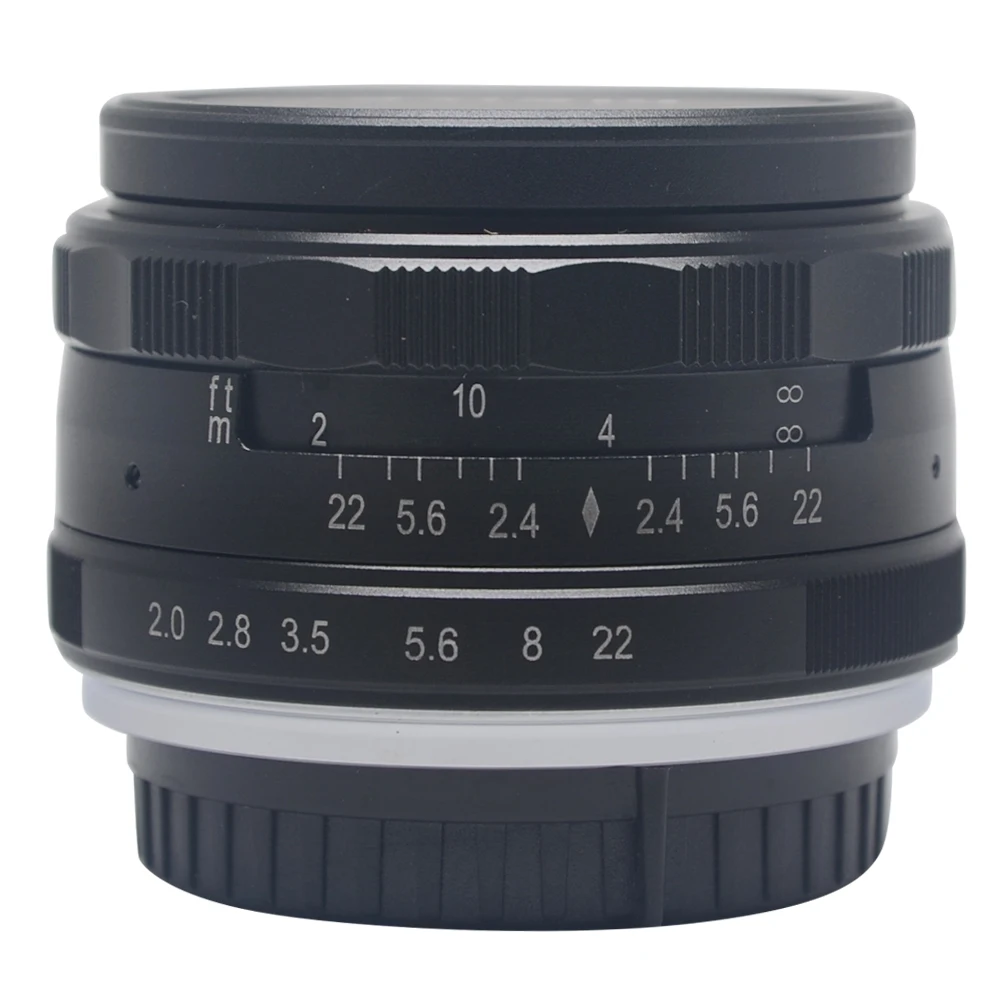 Объектив Venidice Meike MK N 50 2.0 мм f 2 0 с большой диафрагмой ручной фокус для Nikon 1