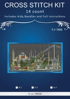 the city of istanbul chinese stitchdiy 14ct similar dmc cross stitchsets for embroidery kits counted cross stitching