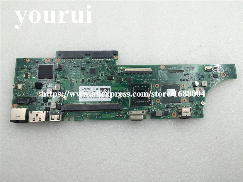 Cn-067KDW 067KDW 67KDW для DELL V13 Материнская плата ноутбука SU7300 6050A2307401 тестирование