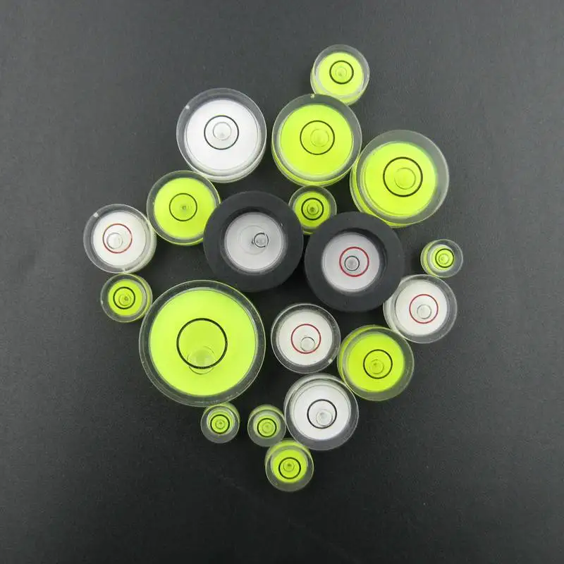 (10 шт./лот) круговой спиртовой уровень круглый пузырьковый мини измерительный